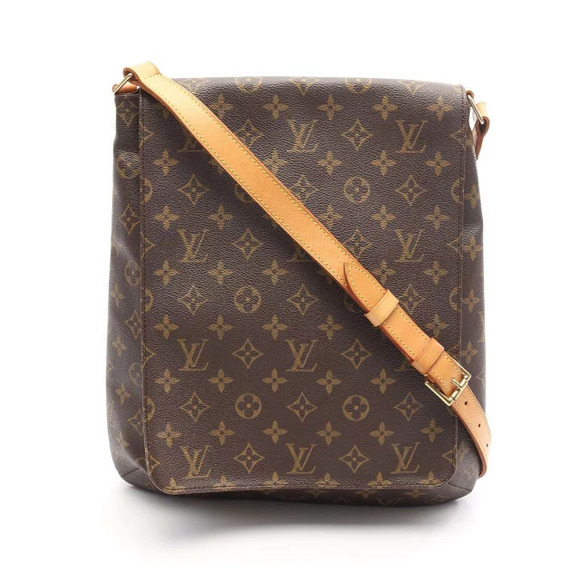 Louis Vuitton Handbags - Louis Vuitton Musette Monogram Shoulder Bag Canvas Leather Brown